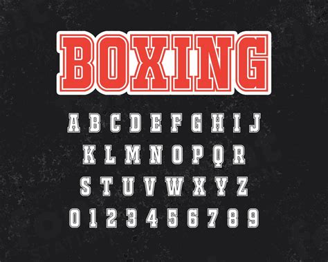 Boxing Font 的图像结果