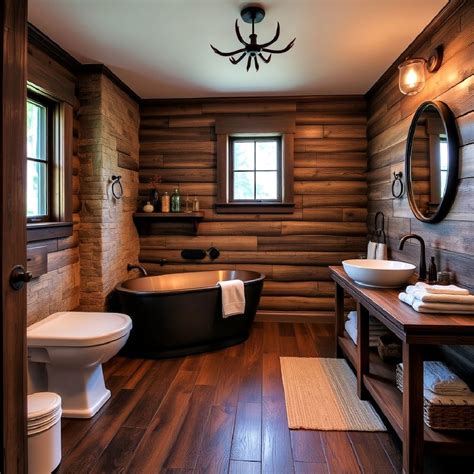 25 Dark Wood Floor Bathroom Ideas That Impress
