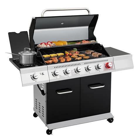 Royal Gourmet GA6402H 6-Burner Propane Gas Grill with Sear Burner and ...