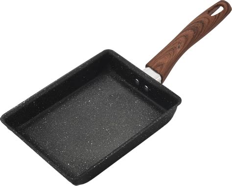 Nudiuhis Tamagoyaki Pan Japanese Omelette Pan, Non-Stick Pan Coating ...