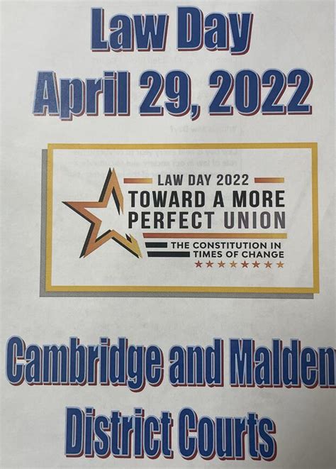 Cambridge and Malden District courts host their first Law Day as a ...