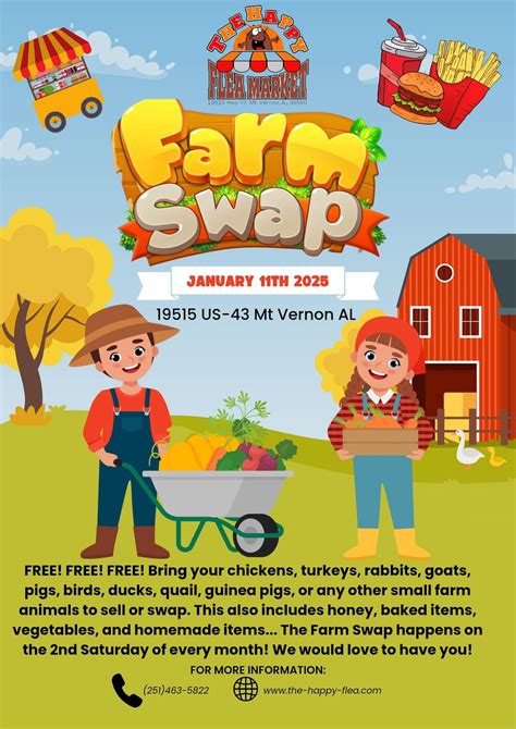 2nd Saturday Farm Swap @ The Happy Flea, 19515 Hwy 43, Mt Vernon, AL ...