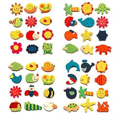 Buy GS Wooden Magnet for Learning Decor Kitchen Fridge Numbers ...