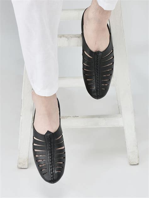 Buy Men Back Open Evening Party Ethnic Mules Slip On Shoes