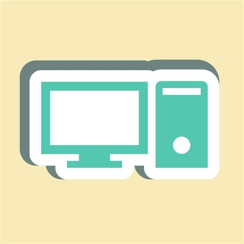 Basic Computer Logo Sticker Design 的图像结果