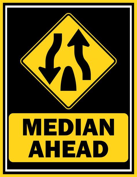 Road Median Yellow