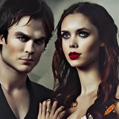 Damon Salvatore En Elena Gilbert Stefan Salvatore Damon Salvatore