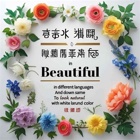 Beautiful in Different Languages: A Global Celebration of Aesthetic Wonder
