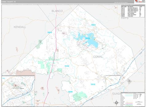 Map Of Comal County Texas