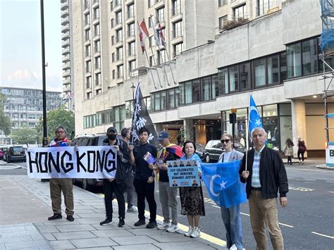 “No celebrations - China’s Dictators”: Members of persecuted Chinese ...