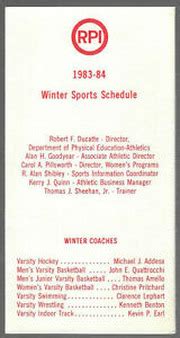 New ListingRARE 198384 RPI University College Hockey Basketball ...