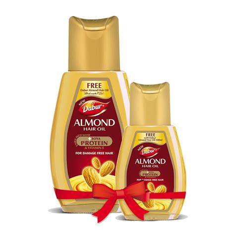 Dabur Almond Hair Oil with Almonds, Vitamin E and Soya Protein