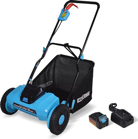 Amazon.com : Wild Edge Reel Mower Battery Powered, 16-Inch 20-Volt ...