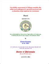 Variability assessment of Albugo candida, the white rust pathogen of ...