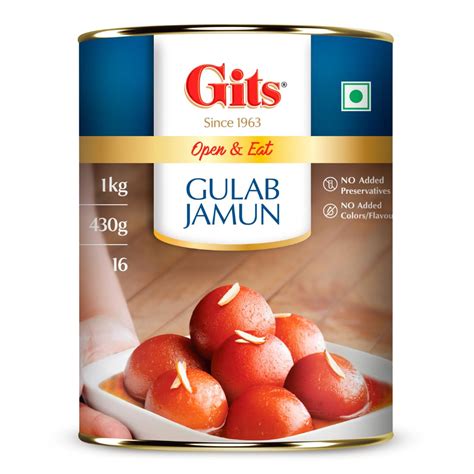 Gits Open & Eat Gulab Jamun Tin Indian Mithai