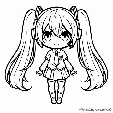 Hatsune Miku Coloring Pages - Free & Printable!