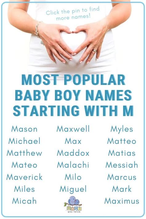 Baby Boy Names That Start With M