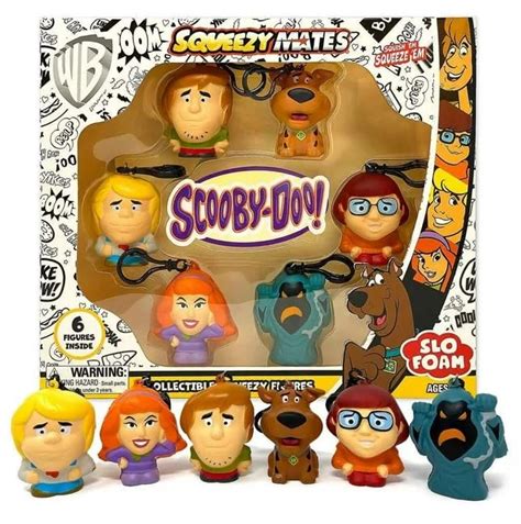 Buy Party Animal Squeezymates Scooby Doo Collector Box Set, 6 Figures ...