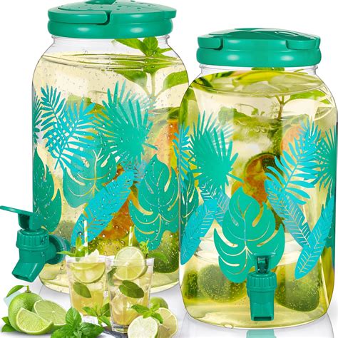 Snapklik.com : Norme 2 Pcs 1 Gallon Plastic Drink Dispenser Jungle ...
