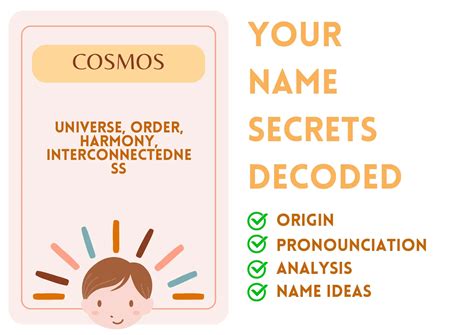 Cosmos - Boy Name Meaning and Pronunciation