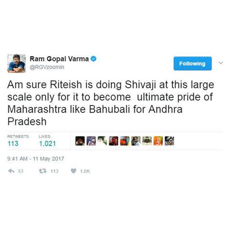 Riteish's doing 'Shivaji' to become pride of Maharashtra says RGV Pics ...