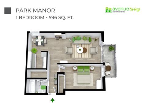 Park Manor Apartments - Spacious Living Areas