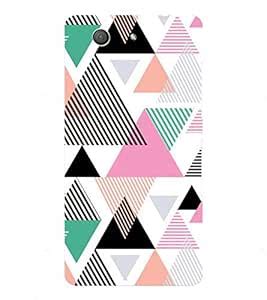 AntarAtmaa Triangles Designer Printed Hard Plastic Mobile Case Back ...