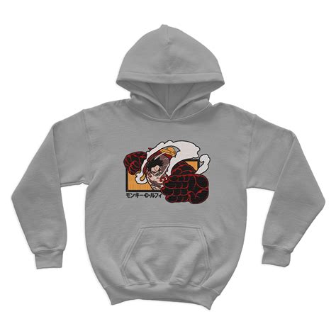 Luffy Gear 4 Embroidered Hoodie– Bearbroidery Clothing