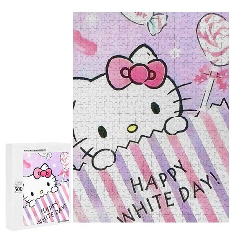Puzzles for Kids Ages 4-8,Hello Kitty HAPPY WHITE DAY Puzzles 500 Piece ...