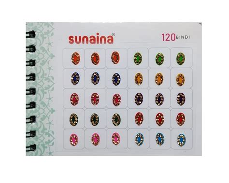 New Mini Spiral Multicolor Oval Stone Border (120 Bindi) – Punjab ...