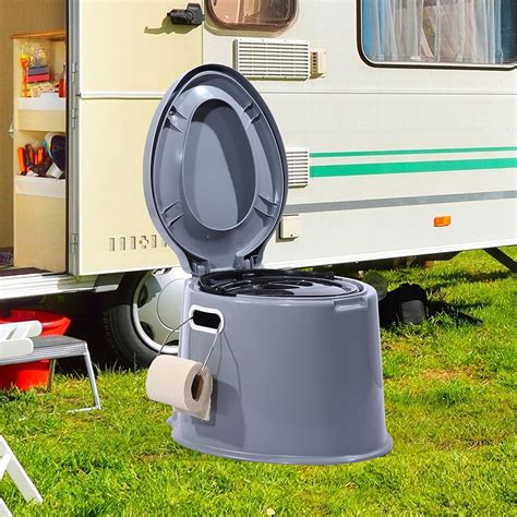 Outdoor Portable Toilet 6L Camping Caravan/Boating Potty - Bunnings ...