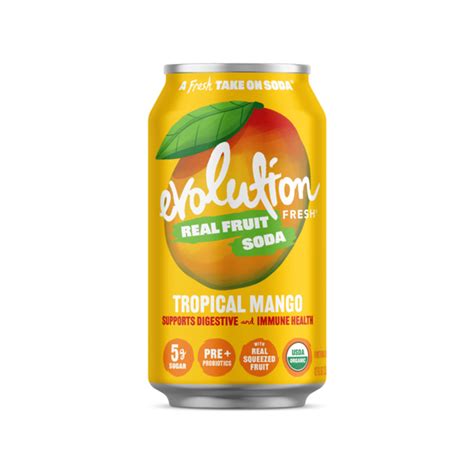 Evolution Fresh Tropical Mango Real Fruit Soda (12 fl oz) Delivery or ...