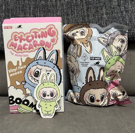 Labubu V1 Green Grape - Labubu Exciting Macaron (AUTHENTIC), Hobbies ...