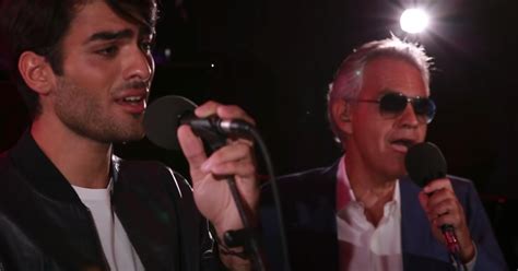 Andrea Bocelli Performs Ed Sheeran’s “Perfect” With Handsome Son