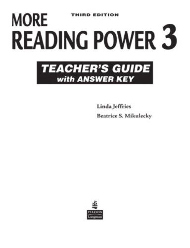 Buy More Reading Power 3 Teacher's Guide with Answer Key Book Online at ...
