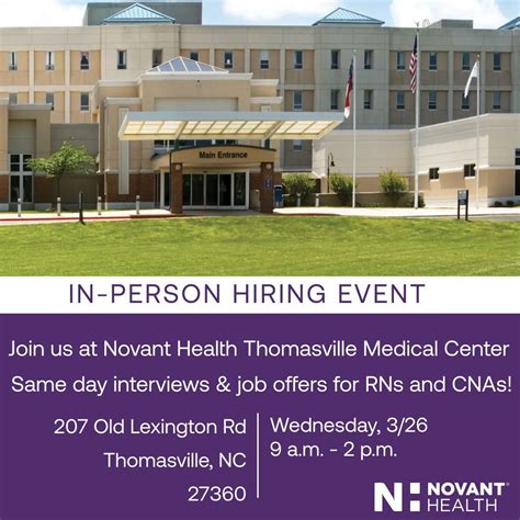 Ready to make a remarkable career move? Novant Health Thomasville ...