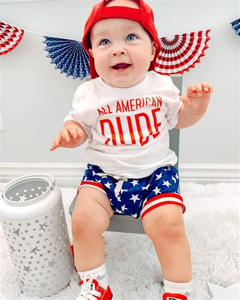 Toddler Baby Boy 4th of July Outfits Short Sleeve T-Shirt Tops Star ...