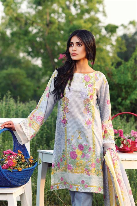 RajBari Embroidered Premium Lawn Vol-2 – 5B – Pakistani Lawn Suits ...