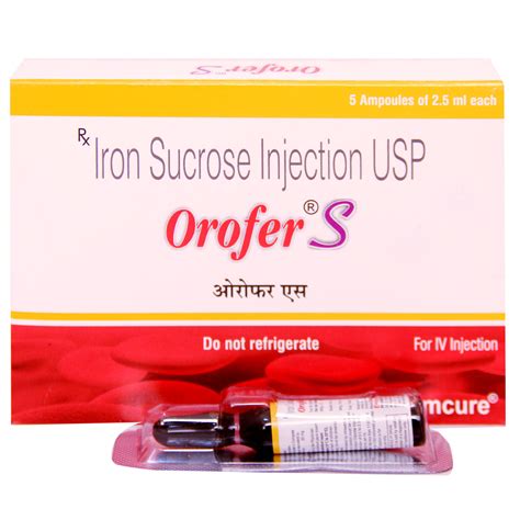 Orofer S Injection | Uses, Side Effects, Price | Apollo Pharmacy