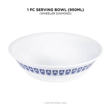 Buy Corelle Livingware Wheeler Diamond 1L Serving Bowl online in India ...