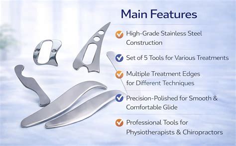 Jammy Johns IASTM Tools Set of 5 for Physiotherapy & Chiropractic ...