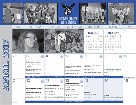 Cornwall-Lebanon School District Calendars – Lebanon, PA