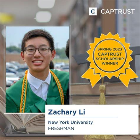 Zachary Li on LinkedIn: I am so grateful to CAPTRUST for selecting me ...