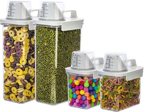 Amazon.com: NBILIC Cereal Containers Storage Cereal Dispenser For ...