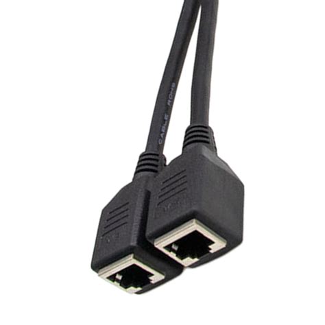 ⚡️Buy Maxbell LAN Ethernet Splitter Black Male to Female Network ...