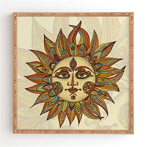 Deny Designs Valentina Ramos Helios Wall Art, 20" x 20", Bamboo Frame ...