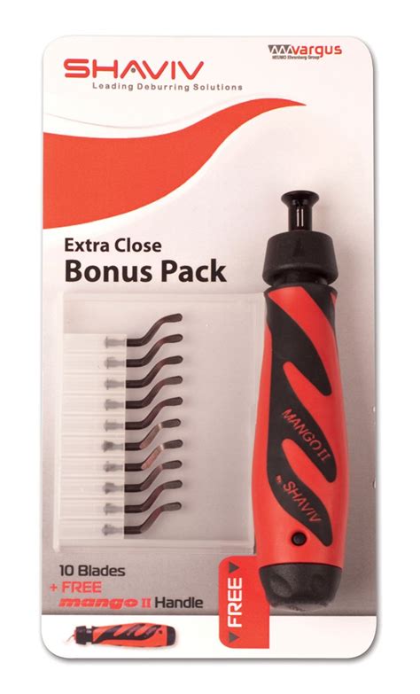 SHAVIV 29249 Bonus Pack Deburring Tool Kit for Extra Close Work with ...