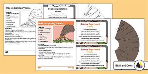 Second Grade Make an Exploding Volcano Science Activity