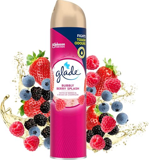 Glade Air Freshener, Aerosol Room Spray, Bubbly Berry Splash, Pack of ...