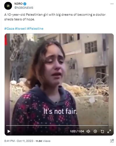 Fact Check: Viral Video Of Palestinian Girl Breaking Down Is From 2021 ...